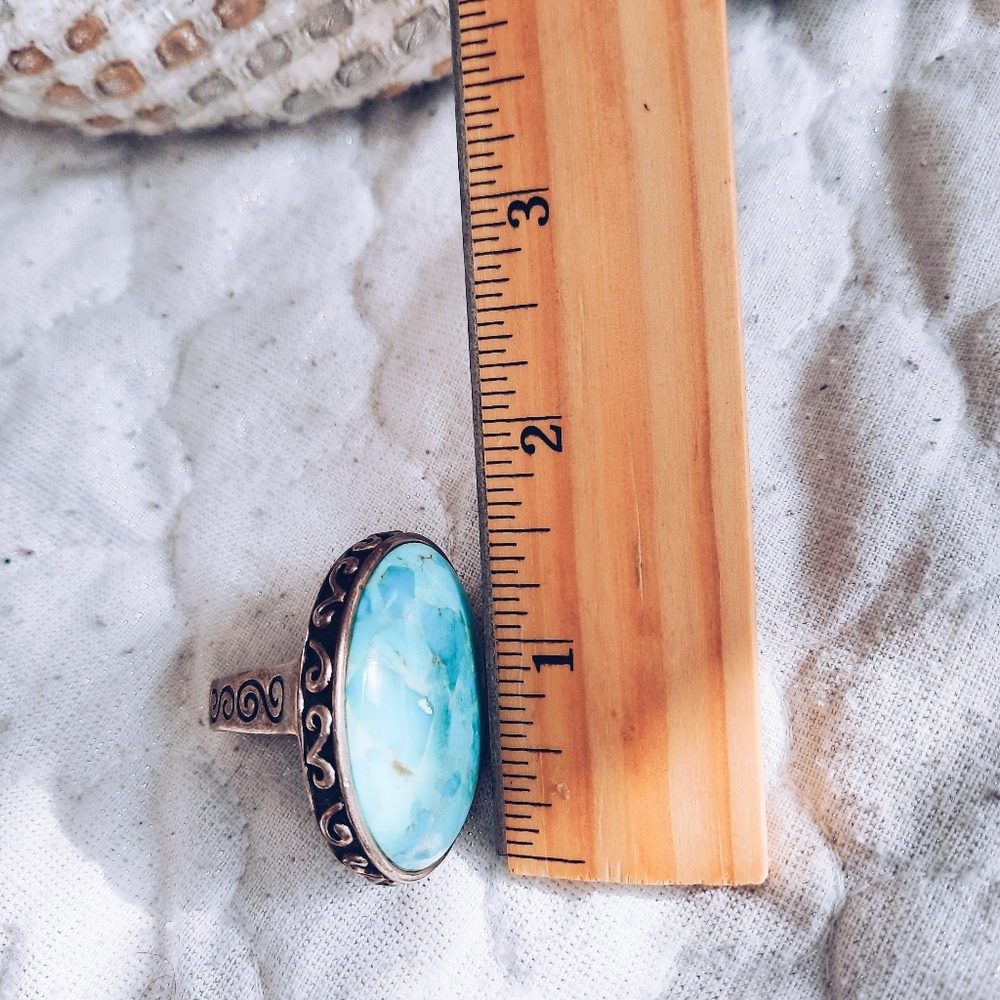 Vintage Turquoise Ring 7